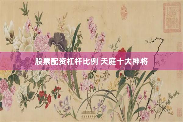 股票配资杠杆比例 天庭十大神将