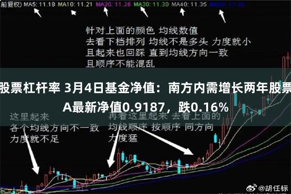 股票杠杆率 3月4日基金净值：南方内需增长两年股票A最新净值0.9187，跌0.16%